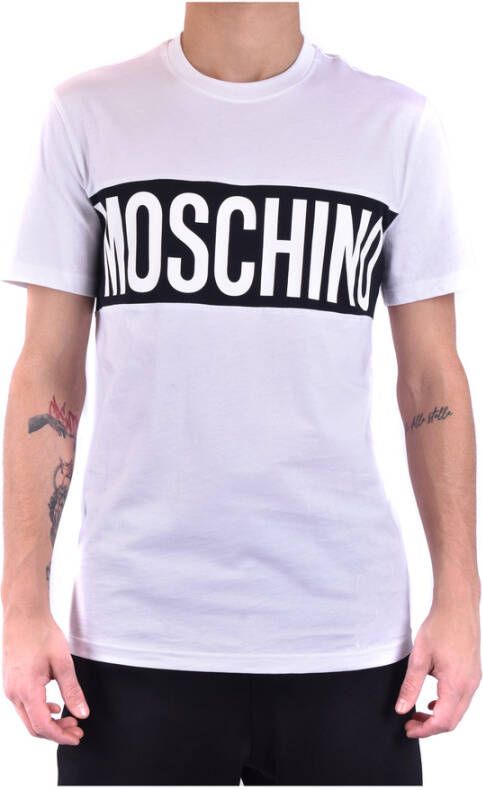 Moschino 072120412001 Cotton T-Shirt Wit Heren
