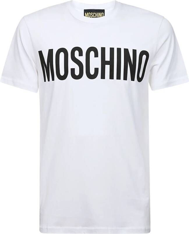 Moschino Lichte en natuurlijke witte T-shirts en Polos White Heren