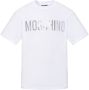 Moschino Wit Logo-Print Katoenen T-Shirt White Heren - Thumbnail 1