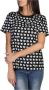 Moschino Zwart Logo-Print Katoenen T-Shirt met Teddy Bear Motief Black Dames - Thumbnail 1