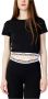Moschino Zwart dames T-shirt lente zomer upgrade Black Dames - Thumbnail 1