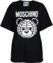 Moschino Zwart World Teddy Crewneck T-Shirt Black Dames - Thumbnail 1