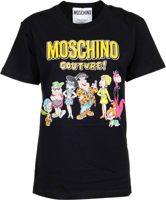 Moschino Flinstones Oversize T-Shirt Black Dames