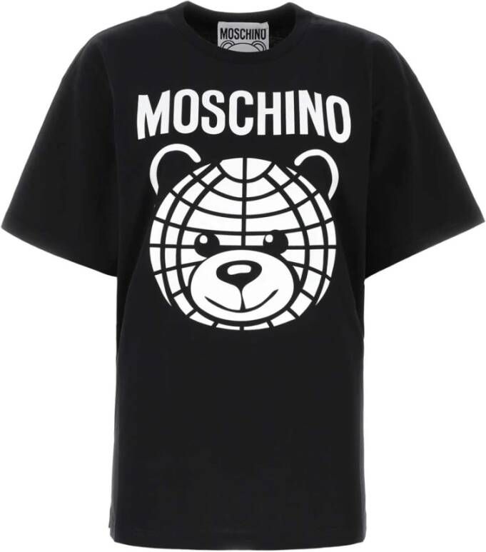 Moschino Zwart katoenen t-shirt Zwart Dames