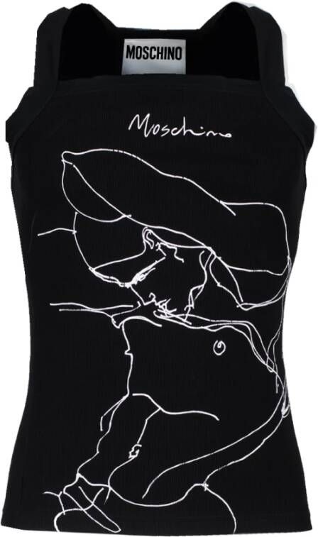 Moschino T-Shirts Zwart Heren