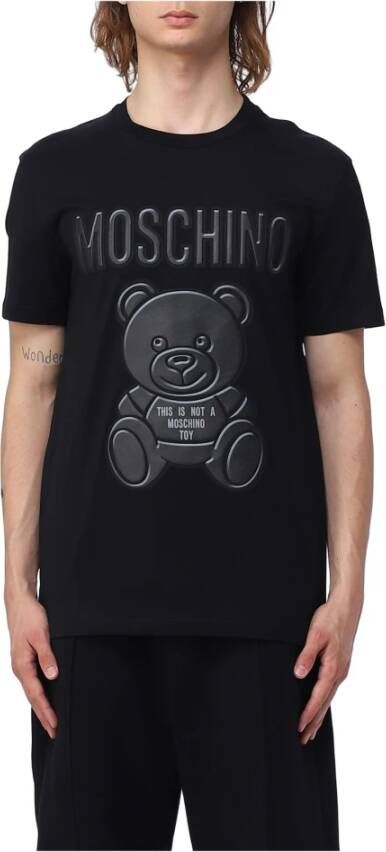 Moschino Stijlvol Heren T-Shirt voor Casual Gelegenheden Black Heren