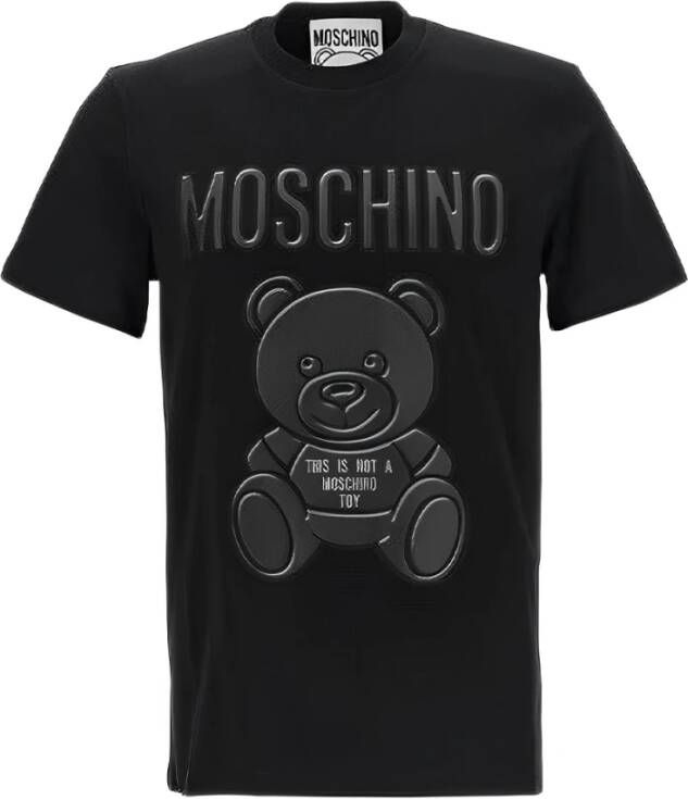 Moschino Stijlvol Heren T-Shirt voor Casual Gelegenheden Black Heren