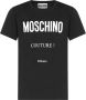 Moschino Zwart Casual T-shirt met Maxi Logo Print Black Heren - Thumbnail 1