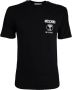 Moschino Zwart T-shirt met korte mouwen en dubbel vraagteken logo Black Heren - Thumbnail 3