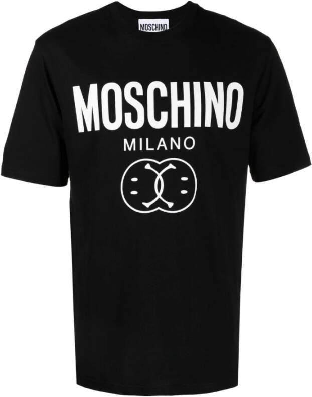 Moschino Zwarte T-shirts en Polos Black Heren