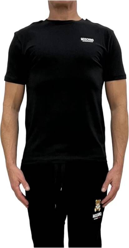 Moschino Korte Mouw T-shirt Black Heren