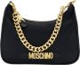 Moschino Logo Letters Schoudertas Black Dames - Thumbnail 1