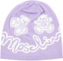 Moschino Gezellige Abstracte Teddybeer Beanie Purple Dames - Thumbnail 1