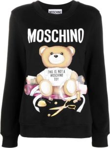 Moschino Teddy Bear Print Sweatshirt Zwart Dames