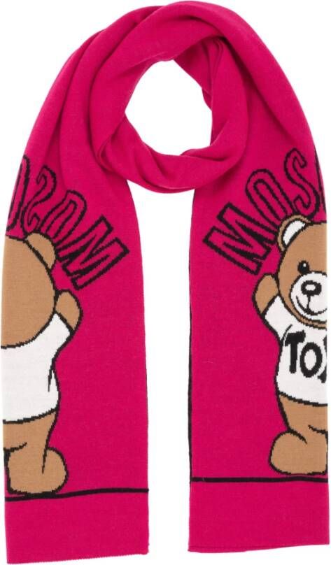 Moschino Teddy Bear Sjaal Pink Dames