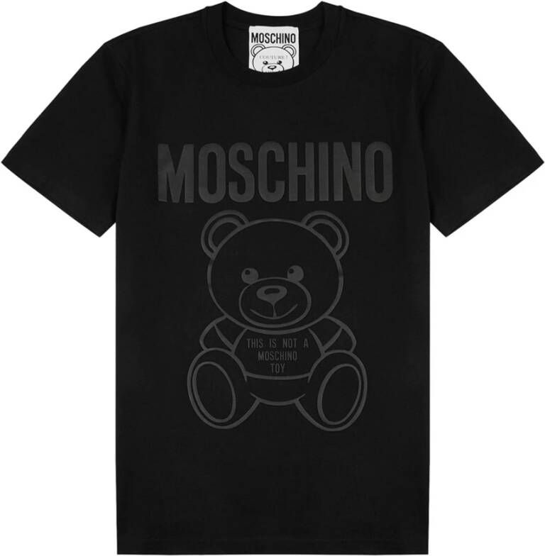 Moschino Teddy T-shirt zwart Zrv0730 2041 1555 Zwart Heren