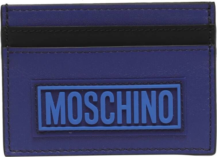 Moschino Tegnebog kortholder Blauw Heren