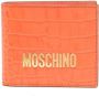 Moschino Oranje Krokodillenleren Portemonnee Orange Heren - Thumbnail 1