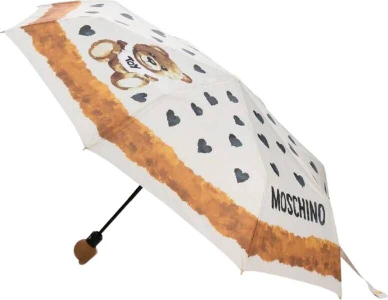 Moschino Compact Teddy Bear Paraplu Beige Dames