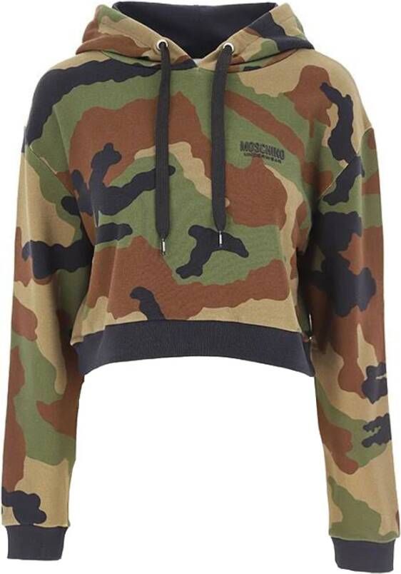 Moschino Underwear Camouflage Sweatshirt Groen Dames