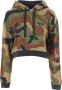 Moschino Camouflage Sweatshirt met capuchon Green Dames - Thumbnail 1