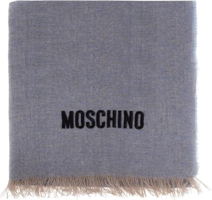 Moschino Vinter tørklæde Blauw Heren