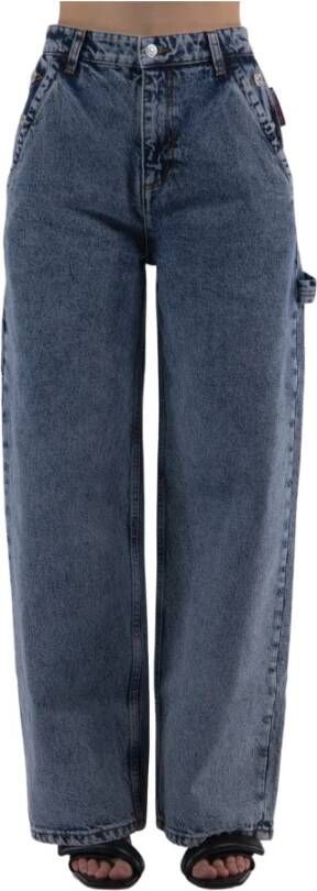Moschino Stijlvolle Wide Jeans voor Vrouwen Blue Dames