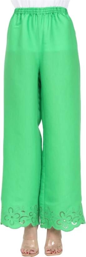 Moschino Wide Trousers Groen Dames