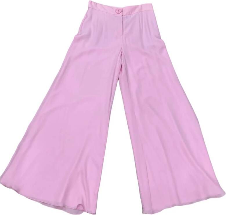 Moschino Wide Trousers Roze Dames