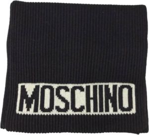Moschino Winter Scarves Zwart Heren