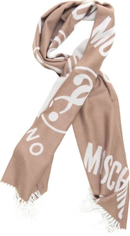 Moschino Wintersjaal Beige Heren