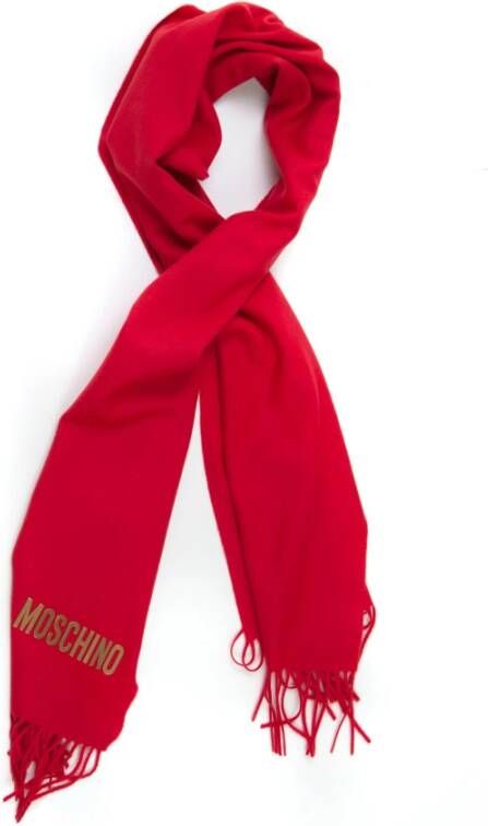 Moschino Winter Sjaal Red Dames