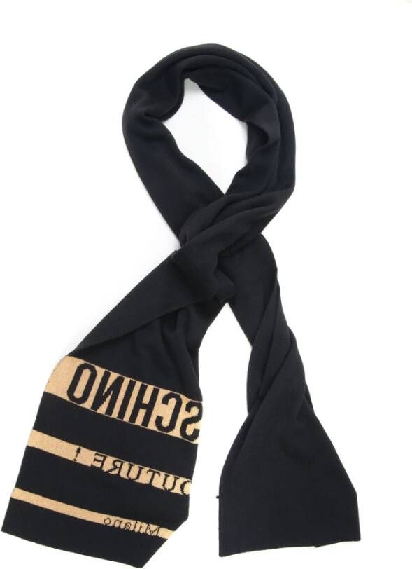 Moschino Winter Sjaal Black Dames