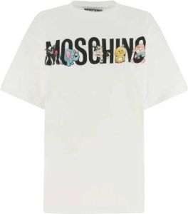 Moschino Wit katoenen oversized t-shirt Wit Dames