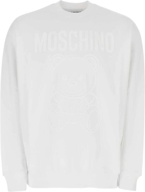 Moschino Wit katoenen sweatshirt White Heren