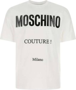 Moschino Wit katoenen t-shirt Wit Heren