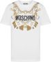 Moschino Wit Logo Print T-Shirt en Polo voor Vrouwen White Dames - Thumbnail 1