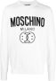 Moschino Wit Logo-Print Sweatshirt White Heren - Thumbnail 1