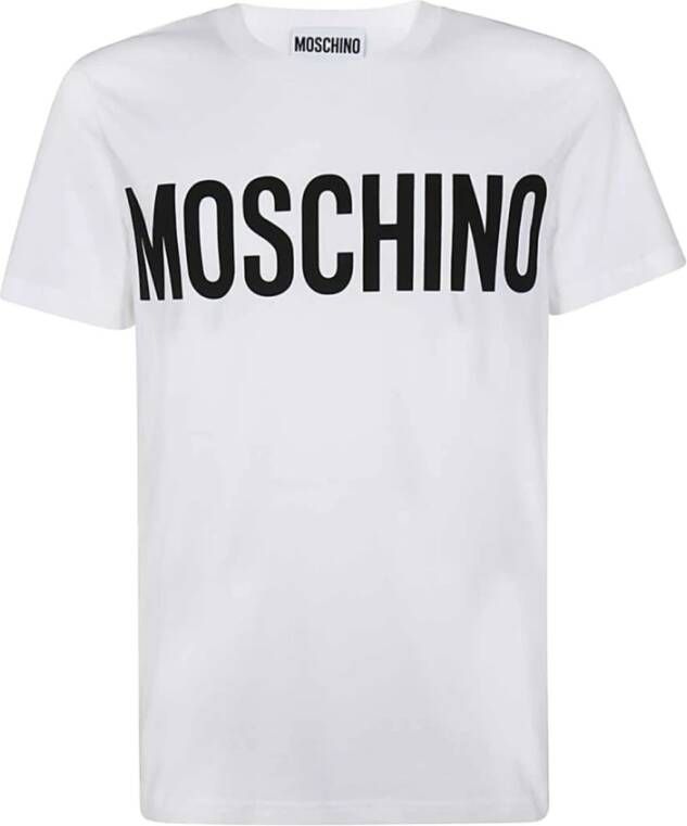 Moschino Lichte en natuurlijke witte T-shirts en Polos White Heren