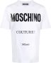 Moschino Witte Katoenen Logo T-shirt White Heren - Thumbnail 1