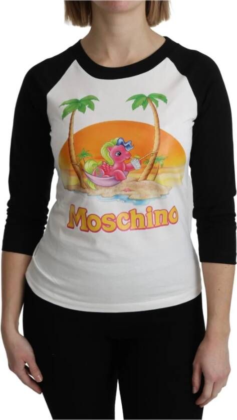 Moschino Witte Katoenen T-shirt My Little Pony Top White Dames