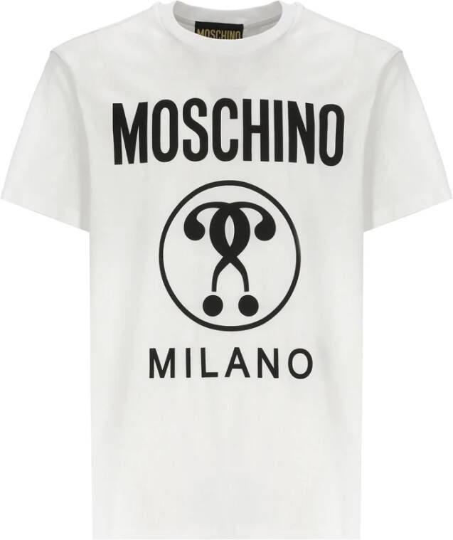 Moschino Witte Katoenen T-shirt voor Mannen White Heren