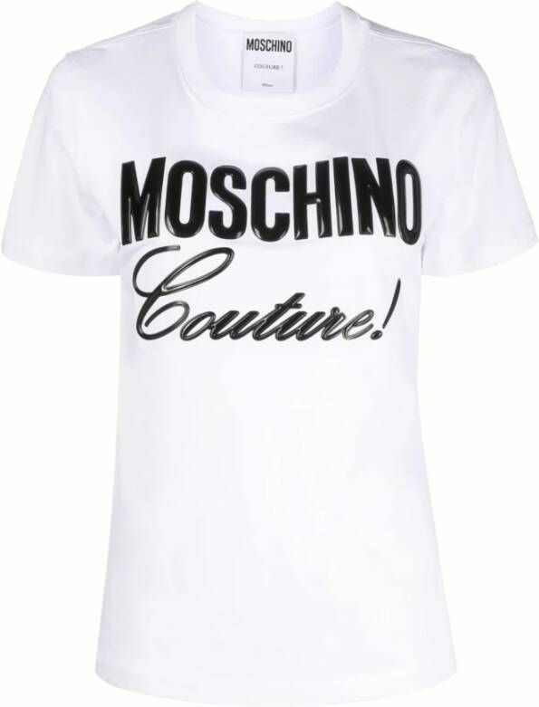 Moschino Witte T-shirt en Polo Ultiem Comfort en Stijl White Dames