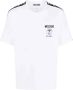Moschino Witte T-shirt met Logo Print White Heren - Thumbnail 1