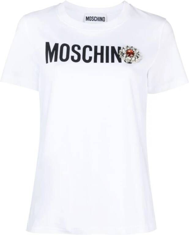 Moschino Witte T-shirts en Polos van White Dames