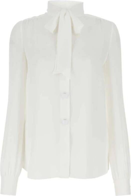 Moschino Witte zijden blouse Wit Dames
