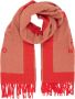 Moschino Wollen Sjaal Blijf warm en stijlvol deze winter Red Dames - Thumbnail 1