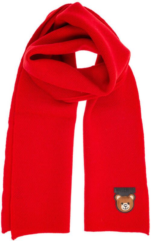 Moschino Wool scarf Rood Dames