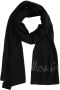 Moschino Winter Wollen Sjaal Black Dames - Thumbnail 1