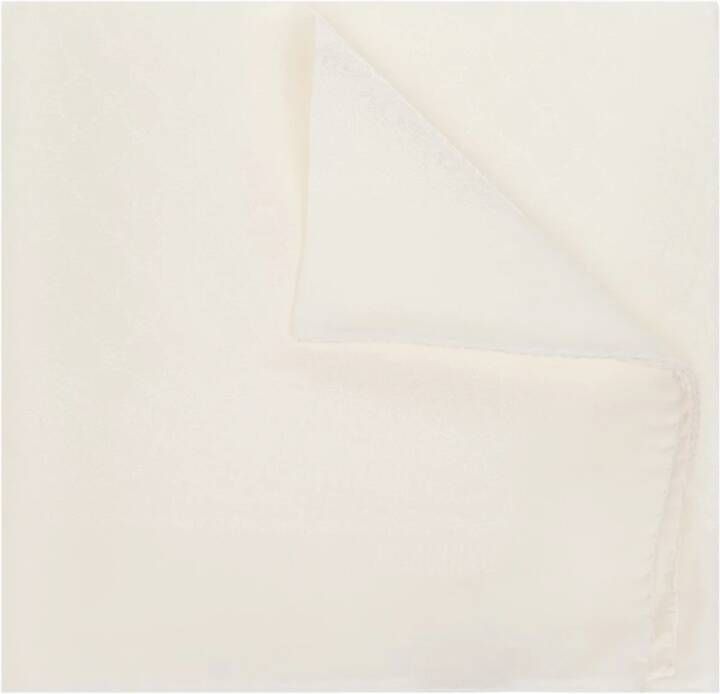 Moschino Zijdeachtige sjaal White Dames